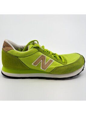 New Balance 501 Womens Size 9.5 Lime Green Tan Athletic Running Shoes Sneakers